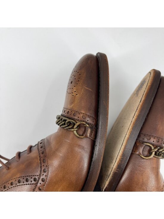 Taft The Grail Brass Chain Toe Brogue Lace Up Oxfords Dress Shoes main image 6